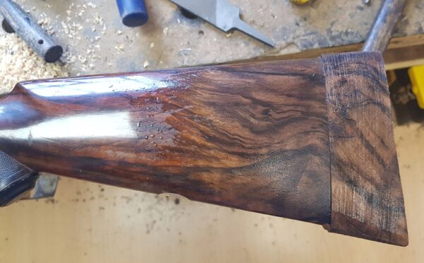 Stock lengthening with wood