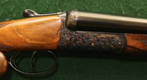 DBHE AD 12bore Rizzini BR550 Round Body Side by Side Double Triggers. Straight Hand